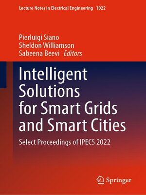cover image of Intelligent Solutions for Smart Grids and Smart Cities